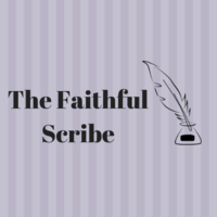 The Faithful Scribe logo, The Faithful Scribe contact details