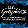 M.O. Graphics logo, M.O. Graphics contact details