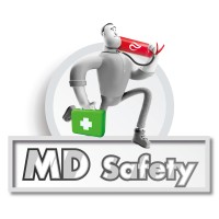 MD Safety logo, MD Safety contact details