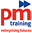 PM Training logo, PM Training contact details