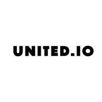 UNITED.IO logo, UNITED.IO contact details