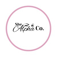 SheAlphaCo. logo, SheAlphaCo. contact details