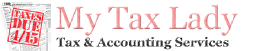 My Tax Lady logo, My Tax Lady contact details