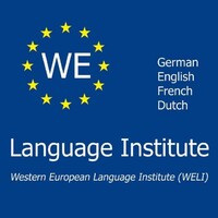 WE  Language Institute logo, WE  Language Institute contact details