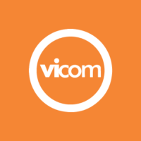 VICOM logo, VICOM contact details