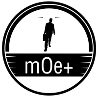 mOe+ logo, mOe+ contact details