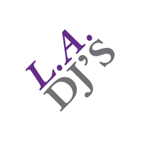 L.A.-DJ's logo, L.A.-DJ's contact details