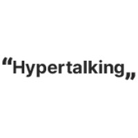 “Hypertalking„ logo, “Hypertalking„ contact details