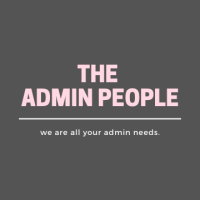 The Admin People logo, The Admin People contact details