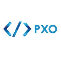 PXO logo, PXO contact details