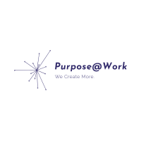 Purpose@Work logo, Purpose@Work contact details