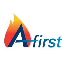 A-First logo, A-First contact details