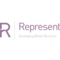 Represent logo, Represent contact details