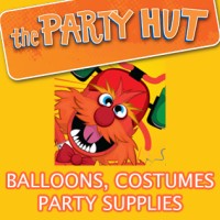 The Party Hut logo, The Party Hut contact details