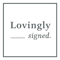 Lovingly Signed logo, Lovingly Signed contact details