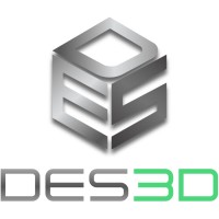 DES3D logo, DES3D contact details