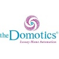 The Domotics logo, The Domotics contact details