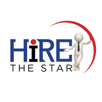 HIRE THE STAR logo, HIRE THE STAR contact details