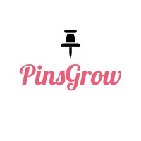 PinsGrow logo, PinsGrow contact details