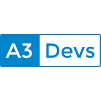 A3Devs logo, A3Devs contact details