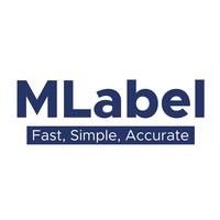 MLabel logo, MLabel contact details