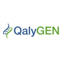 QalyGEN logo, QalyGEN contact details