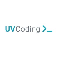 ​UVCoding logo, ​UVCoding contact details