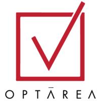 OptArea logo, OptArea contact details