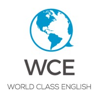 World Class English logo, World Class English contact details