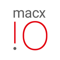 macx.io logo, macx.io contact details