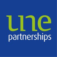 UNE Partnerships Pty. Ltd. logo, UNE Partnerships Pty. Ltd. contact details