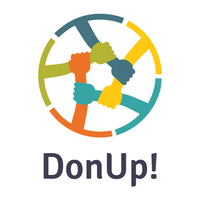 DonUp! logo, DonUp! contact details