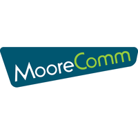 MooreComm logo, MooreComm contact details