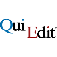 QuiEdit logo, QuiEdit contact details