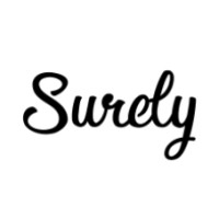 Surely logo, Surely contact details