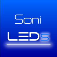 SoniLEDs logo, SoniLEDs contact details