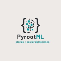 PyrootML logo, PyrootML contact details