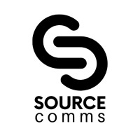 SourceComms logo, SourceComms contact details