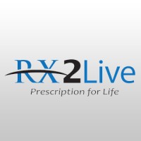 RX2Live logo, RX2Live contact details