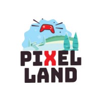 PixelLand logo, PixelLand contact details