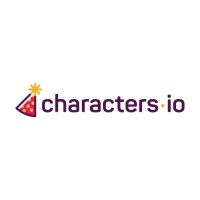 Characters.io logo, Characters.io contact details