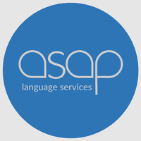 ASAP Language Services logo, ASAP Language Services contact details