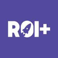 ROI+ logo, ROI+ contact details