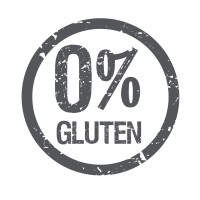 [0% Gluten] logo, [0% Gluten] contact details