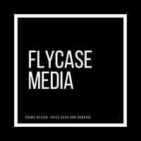 FLYCASE MEDIA. Sound design, dubbing and voice talent logo, FLYCASE MEDIA. Sound design, dubbing and voice talent contact details