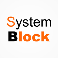 System Block logo, System Block contact details