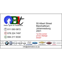 OBI T panelbeaters & motor spares logo, OBI T panelbeaters & motor spares contact details