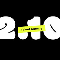 2.10 Talent Agency logo, 2.10 Talent Agency contact details