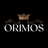 The Orimos logo, The Orimos contact details