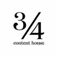 3/4 Content House logo, 3/4 Content House contact details